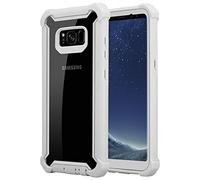 Cadorabo Custodia per Samsung Galaxy S8 in GRIGIO BETULLA - 2-in-1 Cover con Bordo Silicone TPU e Schiena Acrilico - Back Hard Case Bumper Antiurto Guscio