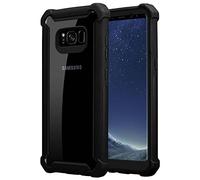 Cadorabo Custodia per Samsung Galaxy S8 PLUS in NERO ALNO - 2-in-1 Cover con Bordo Silicone TPU e Schiena Acrilico - Back Hard Case Bumper Antiurto Guscio