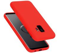 Cadorabo Custodia per Samsung Galaxy S9 in LIQUID ROSSO - Morbida Cover Protettiva Sottile di Silicone TPU con Bordo Protezione - Ultra Slim Case Antiurto Gel Back Bumper Guscio