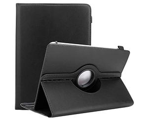 Cadorabo Custodia per tablet compatibile con Lenovo Smart Tab in NERO - Custodia protettiva in pelle sintetica con funzione di supporto - Custodia a 360 gradi con elastico