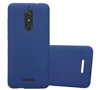 Cadorabo Custodia per WIKO VIEW in FROST BLU SCURO - Morbida Cover Protettiva Sottile di Silicone TPU con Bordo Protezione - Ultra Slim Case Antiurto Gel Back Bumper Guscio