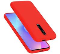 Cadorabo Custodia per Xiaomi 9T/K20/K20 Pro in LIQUID ROSSO - Morbida Cover Protettiva Sottile di Silicone TPU con Bordo Protezione - Ultra Slim Case Antiurto Gel Back Bumper Guscio