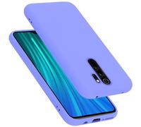 Cadorabo Custodia per Xiaomi RedMi NOTE 8 PRO in LIQUID LILA CHIARO - Morbida Cover Protettiva Sottile di Silicone TPU con Bordo Protezione - Ultra Slim Case Antiurto Gel Back Bumper Guscio
