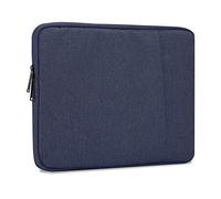 Cadorabo Custodia Portatile 14" in Blu Scuro - Borsa en Tessuto con Interno in Velluto e Scompartimento con Zip AntiGraffio per Laptop, Computer Portatile, Tablet etc. - Sleeve Case Protezione