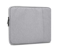 Cadorabo Custodia Portatile 14" in Grigio - Borsa en Tessuto con Interno in Velluto e Scompartimento con Zip AntiGraffio per Laptop, Computer Portatile, Tablet etc. - Sleeve Case Protezione