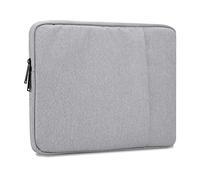 Cadorabo Custodia Portatile 15.6'' in Grigio - Borsa en Tessuto con Interno in Velluto e Scompartimento con Zip AntiGraffio per Laptop, Computer Portatile, Tablet etc. - Sleeve Case Protezione
