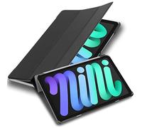 Cadorabo Custodia Tablet compatibile con Apple iPad MINI 6 (8.3 Zoll) in NERO SATIN - Copertura Protettiva Molto Sottile di Similpelle in Stile Libro CON Auto Wake Up e Funzione Stand
