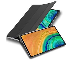 Cadorabo Custodia Tablet compatibile con Huawei MatePad PRO (10.8 Zoll) in NERO SATIN - Copertura Protettiva Molto Sottile di Similpelle in Stile Libro CON Auto Wake Up e Funzione Stand