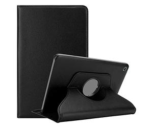 Cadorabo Custodia Tablet per Huawei MediaPad M5 LITE 10 (10.1" Zoll) in NERO SAMBUCO - Copertura Protettiva in Stile Libro SENZA Auto Wake Up con Funzione Stand e Cerniera Elastico