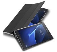 Cadorabo Custodia Tablet per Samsung Galaxy Tab A 2016 (7.0" Zoll) SM-T280N in NERO SATIN - Copertura Protettiva Molto Sottile di Similpelle in Stile Libro SENZA Auto Wake Up e Funzione Stand