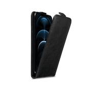 CADORABO design flip con chiusura magnetica Custodia per Apple iPhone 12 PRO MAX, NERO DI NOTTE