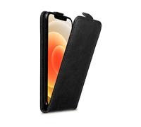 CADORABO design flip con chiusura magnetica Custodia per cellulare per Apple iPhone 12 MINI, NERO DI NOTTE