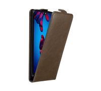 Cadorabo Custodia per Huawei P20 in BRUNO CAFFÈ - Protezione in Stile Flip con Chiusura Magnetica - Case Cover Wallet Book Etui