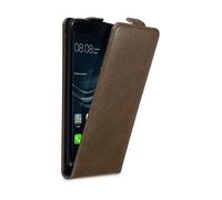 CADORABO design flip con chiusura magnetica Custodia per Huawei P9 PLUS, BRUNO CAFFÈ