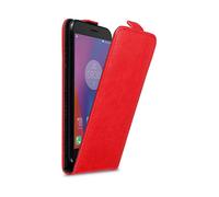 CADORABO design flip con chiusura magnetica Custodia per Lenovo K6 / K6 POWER, ROSSO MELA