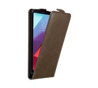 CADORABO design flip con chiusura magnetica Custodia per LG G6, BRUNO CAFFÈ