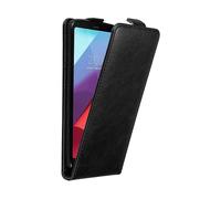 CADORABO design flip con chiusura magnetica Custodia per LG G6, NERO DI NOTTE