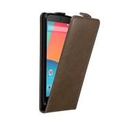 CADORABO design flip con chiusura magnetica Custodia per LG Google NEXUS 5, BRUNO CAFFÈ