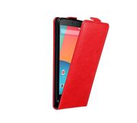 CADORABO design flip con chiusura magnetica Custodia per LG Google NEXUS 5, ROSSO MELA