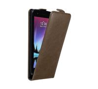 Cadorabo Custodia per LG K4 2017 in BRUNO CAFFÈ - Protezione in Stile Flip con Chiusura Magnetica - Case Cover Wallet Book Etui