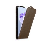 CADORABO design flip con chiusura magnetica Custodia per OnePlus 9RT 5G, BRUNO CAFFÈ