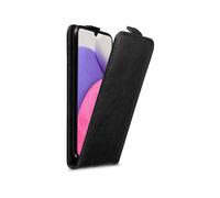 CADORABO design flip con chiusura magnetica Custodia per Samsung Galaxy A33 5G, NERO DI NOTTE