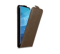 CADORABO design flip con chiusura magnetica Custodia per Samsung Galaxy S10 4G, BRUNO CAFFÈ