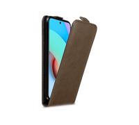 CADORABO design flip con chiusura magnetica Custodia per Xiaomi RedMi 10 4G, BRUNO CAFFÈ