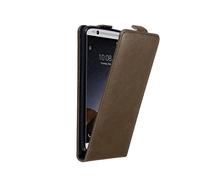 CADORABO design flip con chiusura magnetica Custodia per ZTE Axon 7, BRUNO CAFFÈ