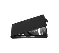 CADORABO design flip realizzato in similpelle testurizzata Cover per Sony Xperia Z5 COMPACT, NERO PROFONDO