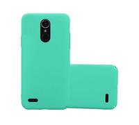 CADORABO Effetto Frosted resistente a graffi e urti Cover per LG K10 2017, FROSTY VERDE