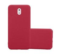CADORABO Effetto Frosted resistente a graffi e urti Cover per Nokia 3 2017, FROSTY ROSSO