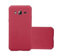 CADORABO Effetto Frosted resistente a graffi e urti Cover per Samsung Galaxy J3 2017, FROSTY ROSSO