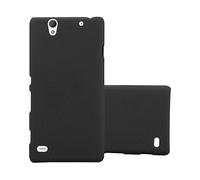 CADORABO Effetto Frosted resistente a graffi e urti Cover per Sony Xperia C4, FROSTY NERO
