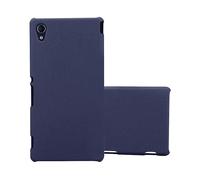 CADORABO Effetto Frosted resistente a graffi e urti Cover per Sony Xperia M4 AQUA, FROSTY AZZURRO