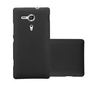 CADORABO Effetto Frosted resistente a graffi e urti Cover per Sony Xperia SP, FROSTY NERO