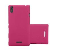 CADORABO Effetto Frosted resistente a graffi e urti Cover per Sony Xperia T3, FROSTY ROSA