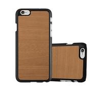 CADORABO effetto legno resistente a graffi e urti Custodia per cellulare per Apple iPhone 6 / 6S, WOODY MARRONE