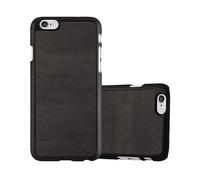 CADORABO effetto legno resistente a graffi e urti Custodia per cellulare per Apple iPhone 6 / 6S, WOODY NERO