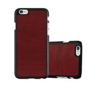 CADORABO effetto legno resistente a graffi e urti Custodia per cellulare per Apple iPhone 6 PLUS / 6S PLUS, WOODY ROSSO