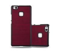 CADORABO effetto legno resistente a graffi e urti Custodia per cellulare per Huawei P9 LITE 2016 / G9 LITE, WOODY ROSSO