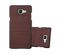 CADORABO effetto legno resistente a graffi e urti Custodia per cellulare per Samsung Galaxy A3 2016, WOODY CAFFÈ