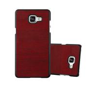CADORABO effetto legno resistente a graffi e urti Custodia per cellulare per Samsung Galaxy A3 2016, WOODY ROSSO