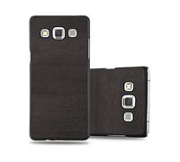 CADORABO effetto legno resistente a graffi e urti Custodia per cellulare per Samsung Galaxy A5 2015, WOODY NERO