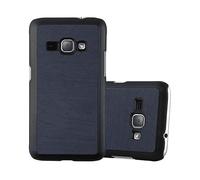 CADORABO effetto legno resistente a graffi e urti Custodia per cellulare per Samsung Galaxy J1 2016, WOODY AZZURRO