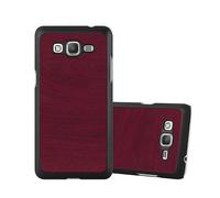 CADORABO effetto legno resistente a graffi e urti Custodia per cellulare per Samsung Galaxy J5 2015, WOODY ROSSO