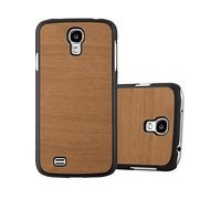 CADORABO effetto legno resistente a graffi e urti Custodia per cellulare per Samsung Galaxy S4, WOODY MARRONE