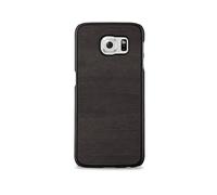 CADORABO effetto legno resistente a graffi e urti Custodia per cellulare per Samsung Galaxy S6, WOODY NERO