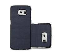 CADORABO effetto legno resistente a graffi e urti Custodia per cellulare per Samsung Galaxy S6, WOODY AZZURRO