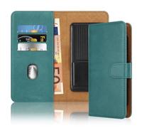 Cadorabo flip case compatibile con Samsung Galaxy J5 2016 custodia per telefono cellulare con slot per schede, 360 gradi protettiva flip case - pelle PU book cover pieghevole TURCHESE